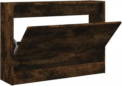 Imagen del producto de Zapatero, de madera, 80 x 21 x 57 cm, con cajón extraíble