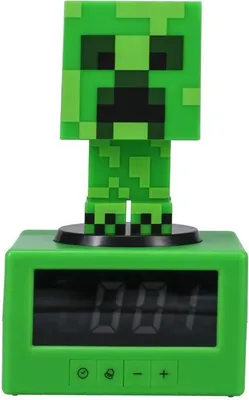 Zdjęcie produktu dla Paladone Creeper Icon, Cyfrowy budzik, Minecraft, Creeper, Kwadrat, Zielony, 12/24h
