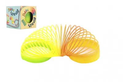 Image de Spirale/plume arc-en-ciel plastique diamètre 7,5cm
