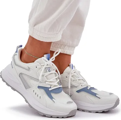 Zdjęcie produktu dla Buty Sportowe Damskie Big Star NN274A094 HI-POLY SYSTEM Biało-Niebieskie 40