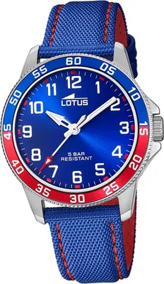 Obrázok produktu pre Lotus kožené hodinky pre mladých 18787/1 náramkové hodinky Blue Red Sport Junior D2UL18787/1