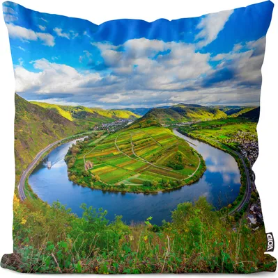 Produktbild von VOID Moselschleife Kissenbezug Kissenhülle Deko Polyester Dekoration Garten Dekokissen