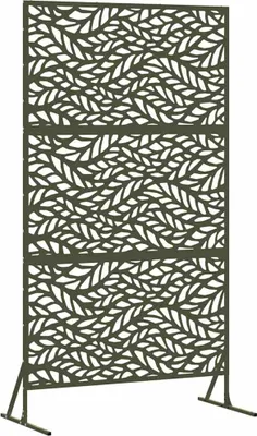Image de vidaXL Brise-vue olive 100 x 50 x 180 cm acier