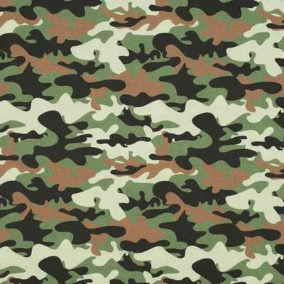 Produktbild von Baumwollstoff Meterware We Camouflage grün 1,47m