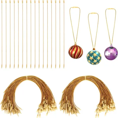Productafbeelding van Kerst ornament snap cord - Set van 200 - Ornament opknoping string snap lock touwen