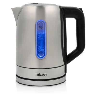 Produktbild von Tristar WK-1344 elektrischer Wasserkocher 1,7 L 2200 W Schwarz, Silber
