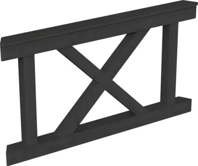 Produktbild von Brüstung Andreaskreuz SKAN HOLZ passend für 6-Eck-Pavillons 150 x 84 cm anthrazit