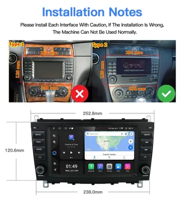 Imagen del producto de Radio para coche de 8 pulgadas, sistema doble DIN, con Android 13 y navegación GPS