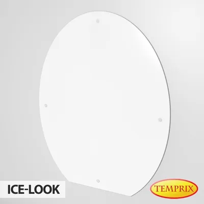 Produktbild von Wärmeschutz aus Glas | Hitzeschutz Ice Look Helsingborg 1200 x 800 x 6 mm | Wandhitzeschutz Funkenschutz Glas Möbelschutz Wandschutz