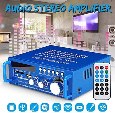 Produktbild von 600W 2-Kanal HiFi-Stereo-Audioverstärker mit Bluetooth-Radio und Lautsprecher (12V/220V)