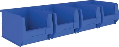 Produktbild von Sichtlagerkastenset H140xB602xT250mm STA verz.m.Sichtlagerk.4xMK4 blau