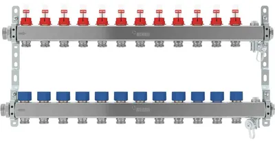Produktbild von REHAU Verteiler HKV-D AG V2A, 12 Kreise, 1 Stk.