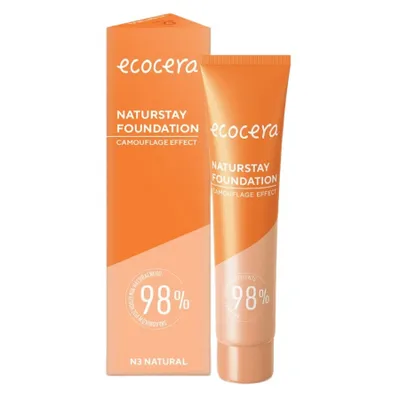 Produktbild von Ecocera Naturstay Abdeckendes Make-up N3 Natürlich, 30ml