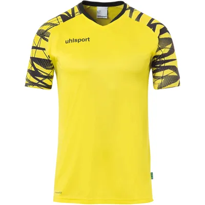 Image de Uhlsport Goal 25 Maillot manches courtes homme - Jaune / Noir