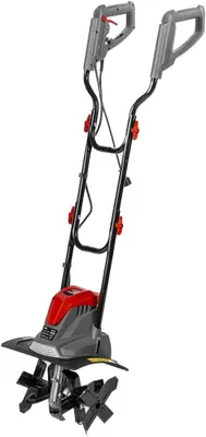 Imagen del producto de Motocultivador eléctrico para jardín, Stark, 1050 W, ancho de trabajo 36 cm, materiales: plástico y metal. Diseño ergonómico y ligero (7,3 kg). Mango contorneado y ergonómico