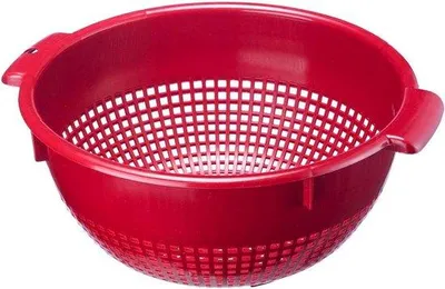 Obrázok produktu pre Plastové sito s rukoväťami - praktické na použitie - červené