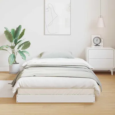 Obrázek produktu pro Maison Exclusive – podlahový rám postele, bílý, 100 x 220 cm, masivní borové dřevo