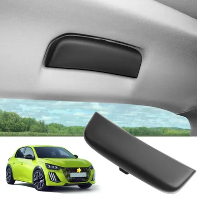 Immagine prodotto di Custodia per occhiali compatibile con Peugeot 208, 2008, 308, 3008, 5008, realizzata in ABS, colore nero, versione XL