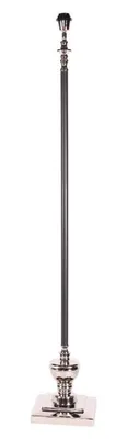 Obrázok produktu pre Stojanová lampa, základňa – výška 140 cm – strieborná – hliník