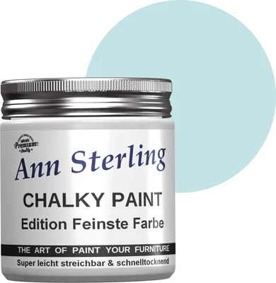 Produktbild von Ann Sterling Kreidefarbe Shabby Chic Farbe: 250ml. Lack Chalky Paint - Minty