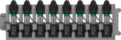 Immagine prodotto di PRO Pozidriv Impact Bit, PZ2, 25 mm, 8 tlg.