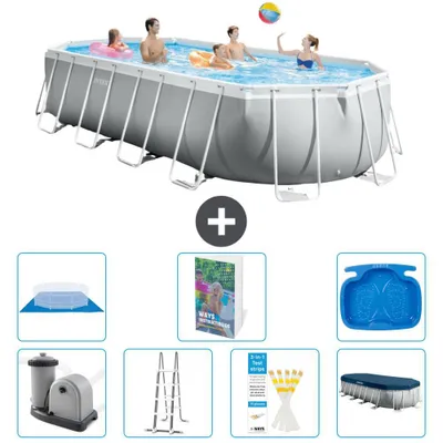 Immagine prodotto di Piscina ovale Prism Frame - 610x305x122 cm - 8 pezzi S662
