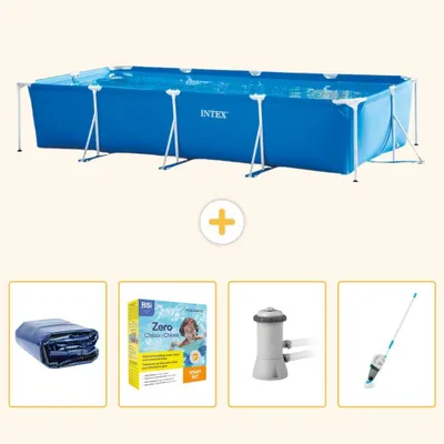 Produktbild von Rechteckiger Frame Pool - 450x220x84 cm - 5-teilig SCB12