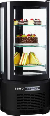 Produktbild von SARO Kuchenvitrine schwarz Modell MATILDE
