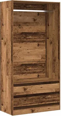 Produktbild von vidaXL Kleiderschrank Altholz-Optik 100x50x200 cm Holzwerkstoff