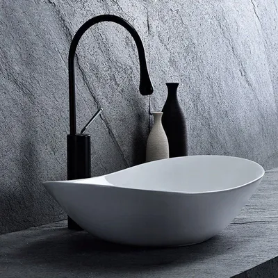 Produktbild von Rea Aufsatzwaschbecken Royal Oval White