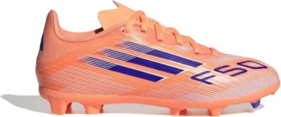 Productafbeelding van Adidas WIP F50 LEAGUE FG/MG voor kinderen, kleur BEAORA/LUCBLU/FTWWHT, maat 38 2/3