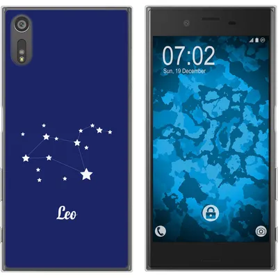 Produktbild von PhoneNatic Case kompatibel mit Sony Xperia XZs Silikon-Hülle SternzeichenLeo M4