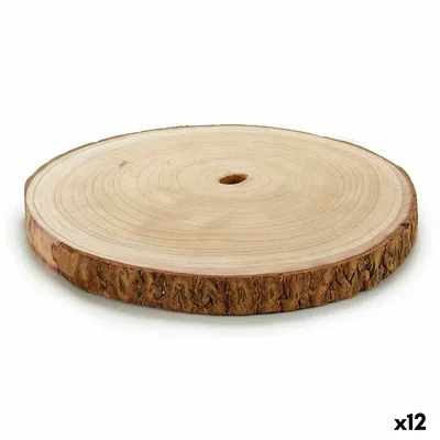 Obrázek produktu pro Dekorativní kmen stromu hnědé dřevo paulonie 30 x 2 x 30 cm (12 kusů)