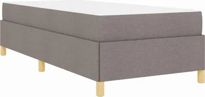 Zdjęcie produktu dla Łóżko Tapicerowane 90x200 Szare Jednoosobowe z Materacem ze Stelażem