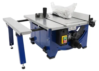 Image de Scie circulaire de table, puissance de 1200W, tension de 230V, vitesse de 4800 tr/min, profondeur de coupe maximale de 45 mm, disque de scie à 24 dents inclus