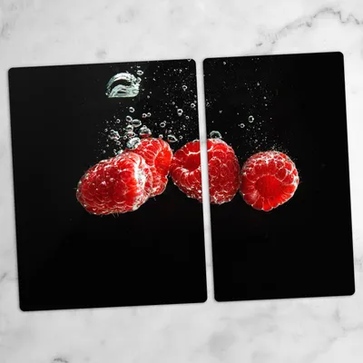 Produktbild von Glas-Herdabdeckplatten Glaskeramikkochfeld-Abdeckung Spritzschutz Glas 70x52 cm Fruchtwasser