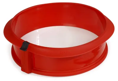 Produktbild von Lékué Duo, runde Springform, rot, Silikon, 23 x 7 x 23 cm, 2412323R01M017