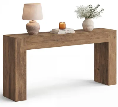 Productafbeelding van VASAGLE console tafel van spaanplaat, smalle gangtafel in U-vorm, 160 x 30 x 8 cm