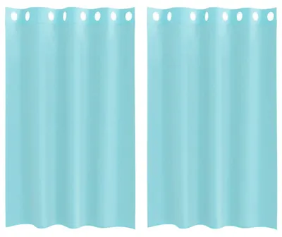 Immagine prodotto di vidaXL Tende in voile con occhielli 2 pz. Turchese