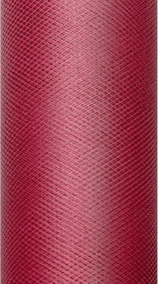 Zdjęcie produktu dla Tiul gładki, bordo, 0,15 x 9m (1 szt. / 9 mb.)