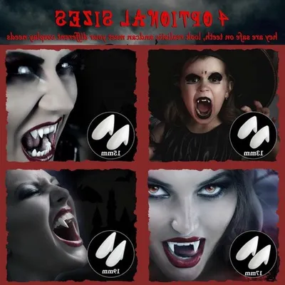 Vampirzähne Set von 4 Stück, Hauptbild