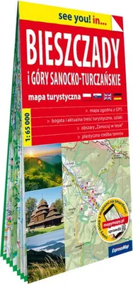 Zdjęcie produktu dla Bieszczady i Gory Sanocko-Turczanskie Mapa turystyczna 1:65 000