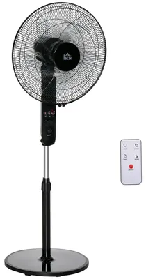 Produktbild von HOMCOM Standventilator Ventilator Fernbedienung Verstellbarer Neigungswinkel