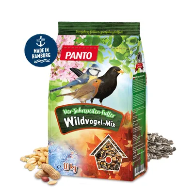 Produktbild von PANTO Vier-Jahreszeiten-Futter 12,5 kg - Wildvogel Streufutter mit Erdnüssen