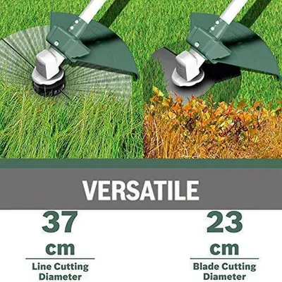 Zdjęcie produktu dla Bosch AFS 23-37, Podkaszarka 2 w 1 i podkaszarka do sznurków, 3,7 cm, Ostrze/żyłka, Uchwyt w kształcie pętli D, 3.5mm, Zielony