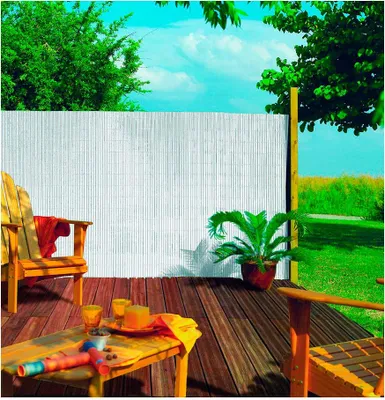 Image de Plasticane Haie Ovale Blanche Brise-vue Pvc Ovale - Faura