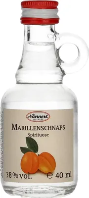 Image de Nannerl MARILLENSCHNAPS 38% Vol. 0,04l im Henkel-Fläschchen