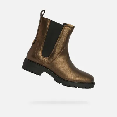 Produktbild von Geox Goldene Damenstiefeletten von Hoara 36,5