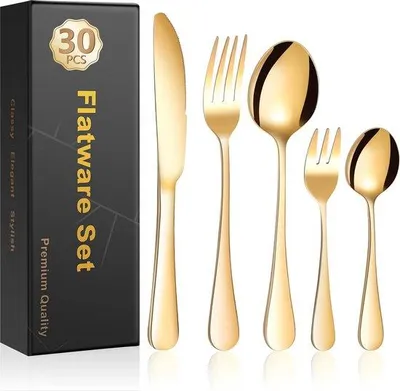 Produktbild von Famanu Besteckset 30-teilig für 6 Personen - Spülmaschinenfest