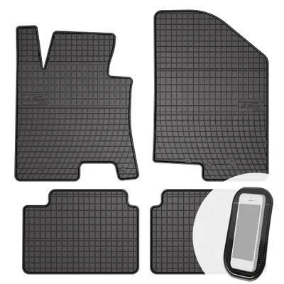 Produktbild von moto-MOLTICO Gummimatten Auto, 4-teiliges Set, Allwetter Gummi Fußmatten, Antirutsch & Wasserfest Autoteppiche - passend für Kia Ceed II 2012-2018